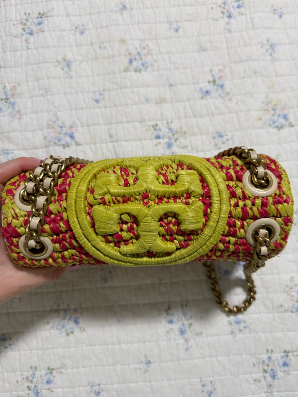 NWOT Tory Burch Small Fleming Soft Crochet Shoulder Bag Purse - Picture 5 of 8